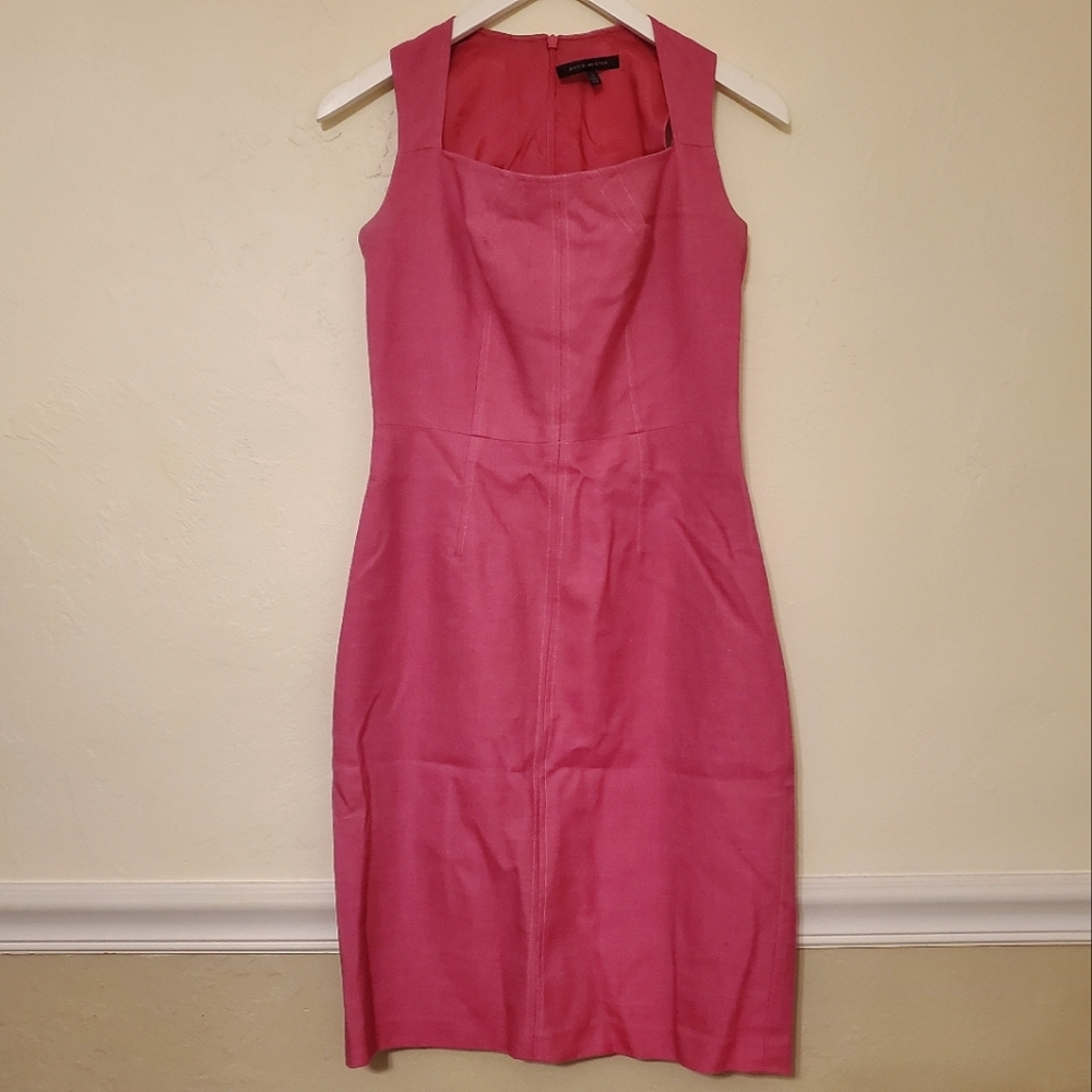 David Meister Pink Structured Shift Dress